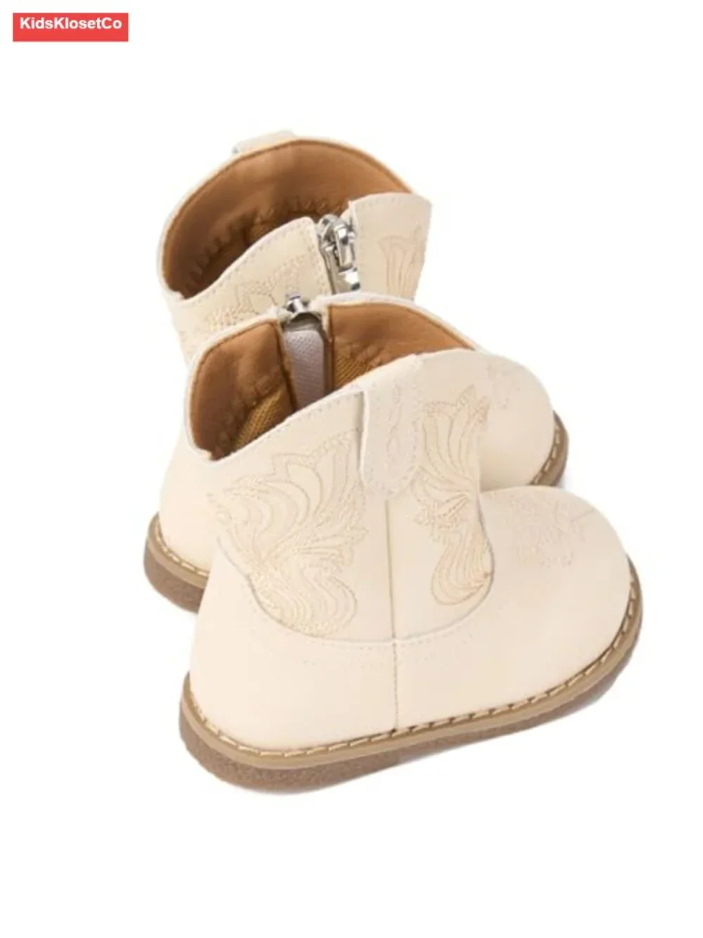 Toddler Boys Girls Western Boots Mid Calf Zipper Closure